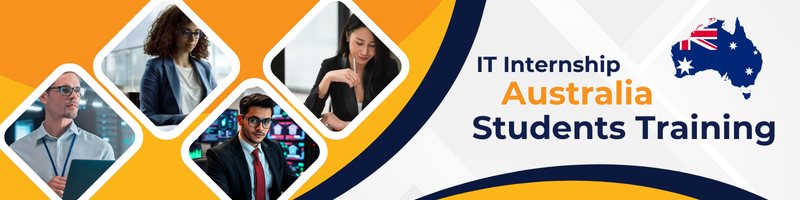IT students in Australia gaining work experience during a professional internship program.